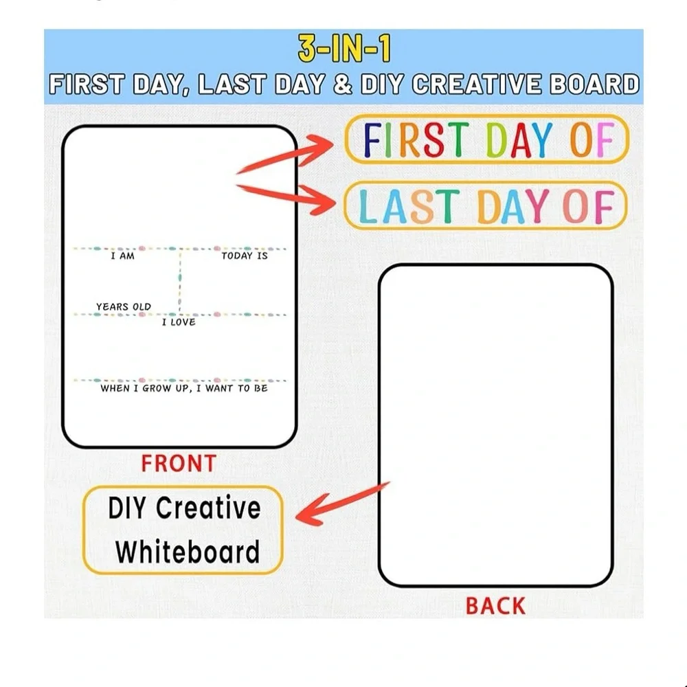 FirstDay of School Whiteboard 3-1‎ Sign